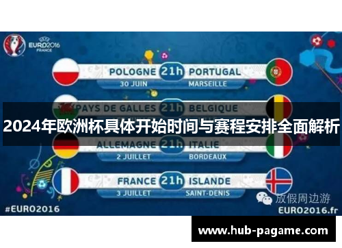 2024年欧洲杯具体开始时间与赛程安排全面解析