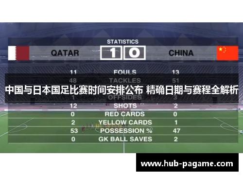 中国与日本国足比赛时间安排公布 精确日期与赛程全解析 中国与日本国足比赛时间安排公布 精确日期与赛程全解析